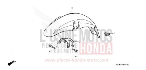 AILE AVANT CG125ES4 de 2004